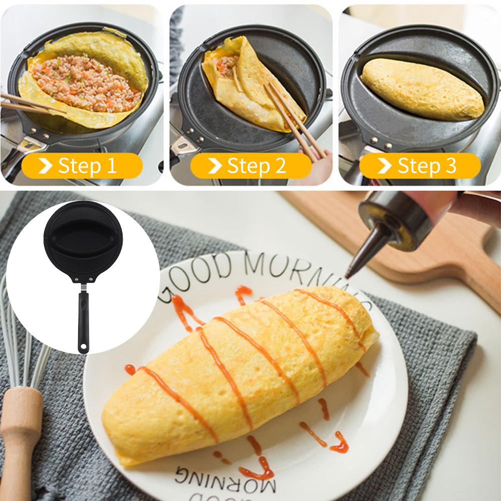 Omelet Rijst Pan Platte Anti-aanbak Koekenpan Restaurant Ei Dumplings Omelet Rice Mold Omurice Mold Non-stick Pan Veilig koken Pan