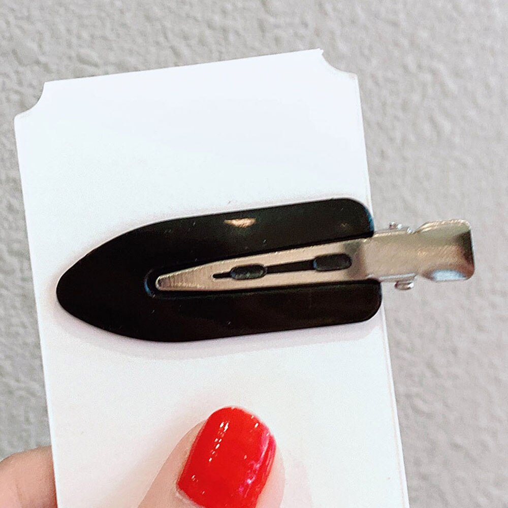 1/4 sztuk bez zginania bez szwu spinki do włosów z boku grzywka Fix Fringe Barrette spinki do włosów makijaż mycie twarzy akcesoria kobiet dziewczyn stylizacji: 1pc Balck