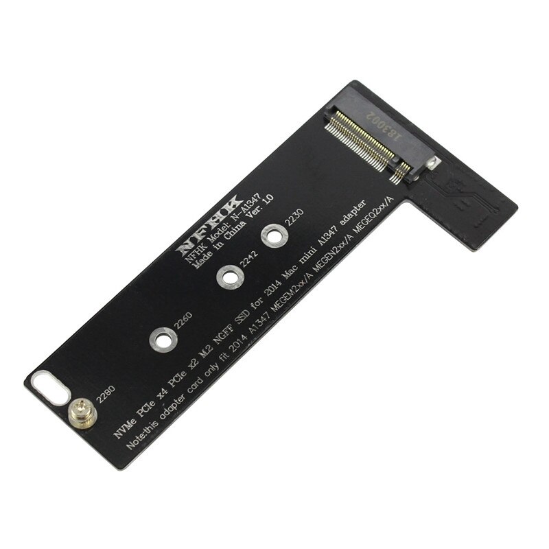 NVMe M2 SSD Converter Card to for Apply Mac Mini A1347 MEGEN2 MEGEQ2 Adapter Raiser PCI Express NGFF 760P 600P Riser Ca