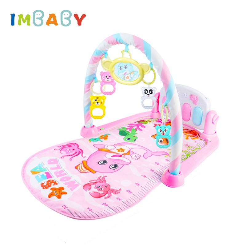 Imbaby baby aktivitet treningsstudio utvikle matte treningsstudio piano baby lekemat låve teppe pedagogisk teppe lekemat baby treningsstudio