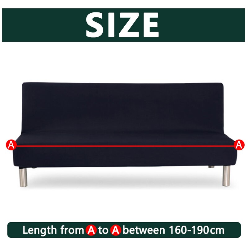 All-inclusive Sofa Cover without Armrest Folding Stretch Sofa Bed Covers For Living Room Universal Elastic Couch Cover 160-190cm