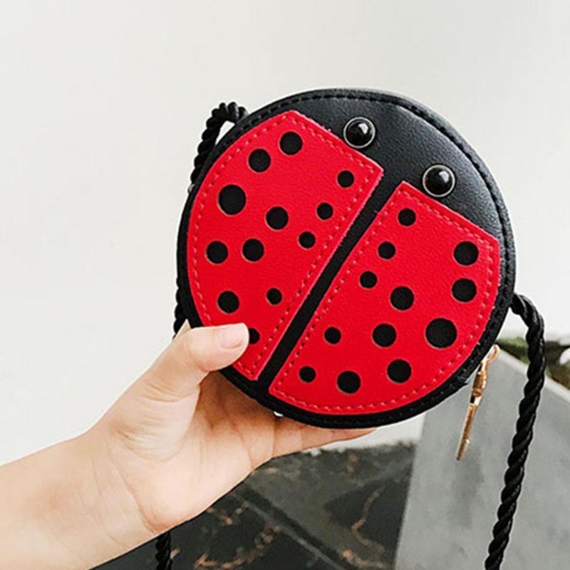 Coccinella Carino Per Bambini del Sacchetto di Spalla di Personalità di modo Selvaggio Della Borsa Mini Accessori Borsa