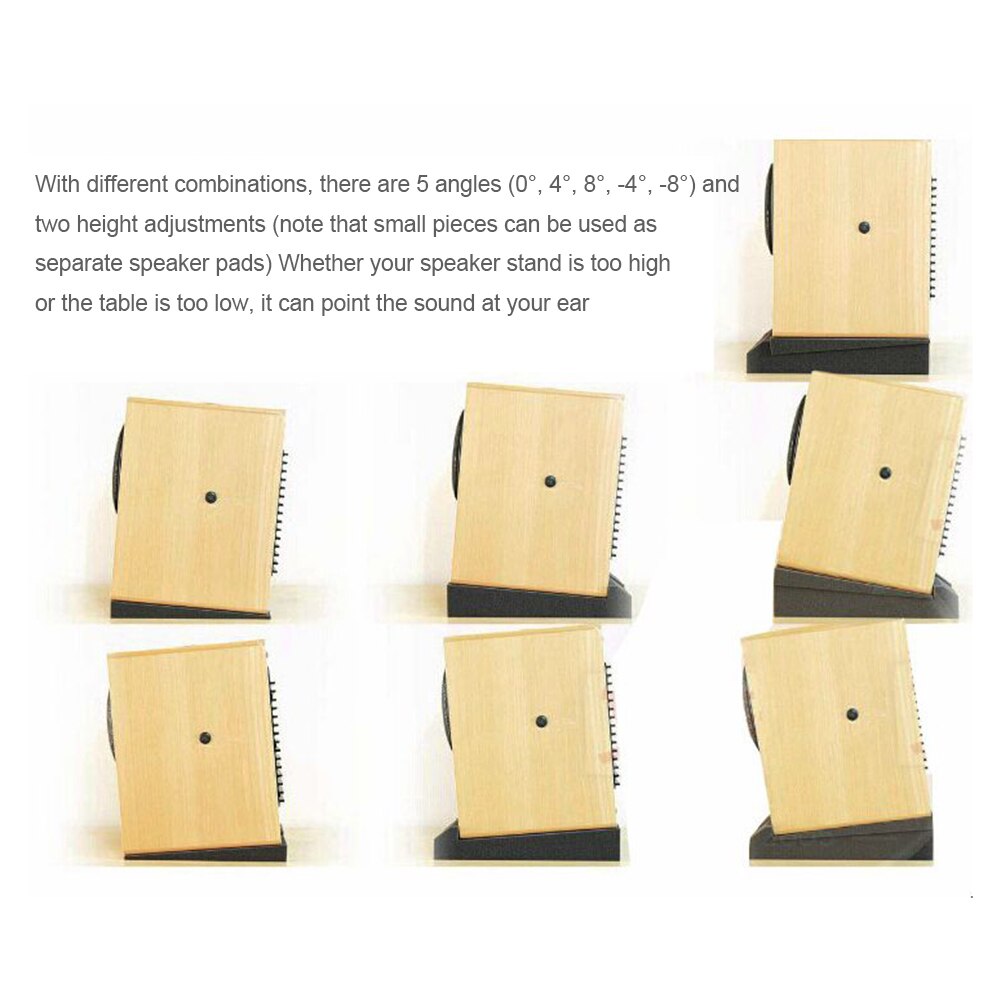 2pcs/1set Studio Monitor Isolation Pads High Density Acoustic Foam For Most Speaker Stand Piano Room Sound Reinforcement Cushion