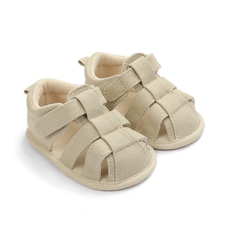 Canvas ademende baby sandalen schoenen zachte zool baby antislip sandalen jongens schoenen: A4 / 7-12 maanden