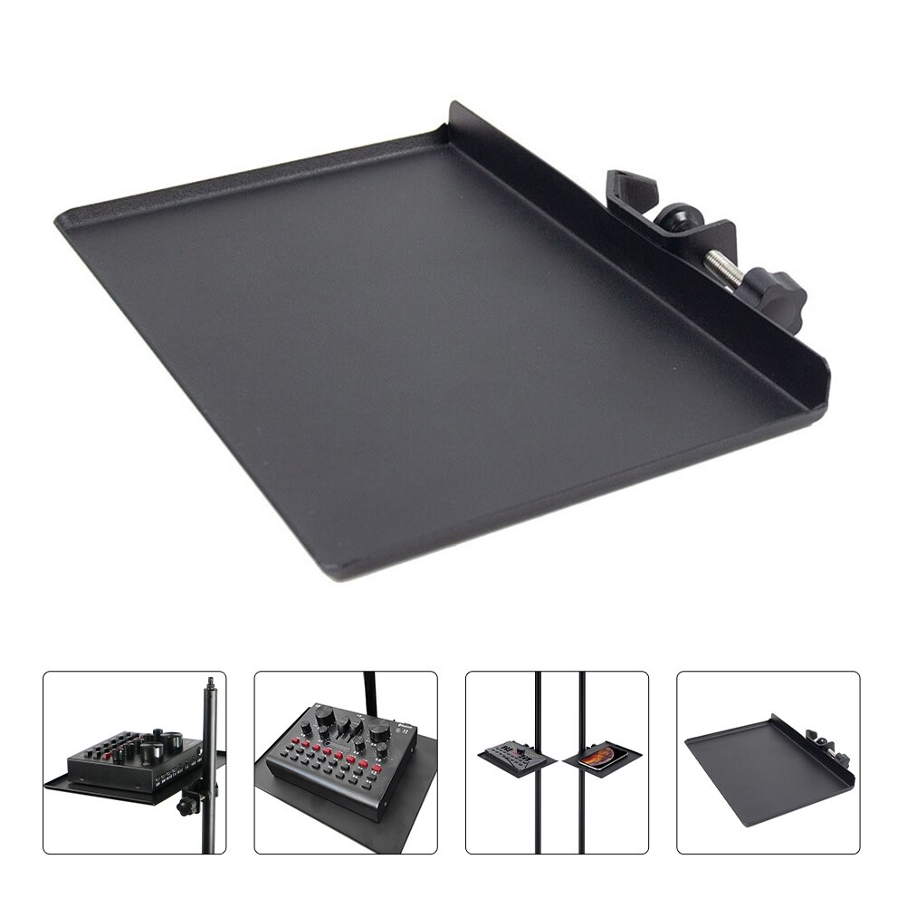 Microphone Storage Tray Microphone Stand Sound Live Tray Microphone Stand Shelf for Office Meeting Studio Video Recording