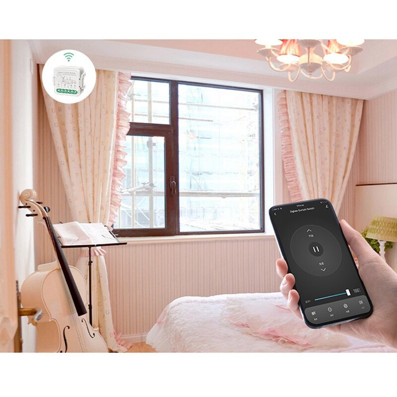 Módulo de interruptor inteligente Zigbee 3,0 para persiana enrollable, módulo de control de persianas motorizadas DIY, compatible con Smart Home, Tuya, Alexa y Google