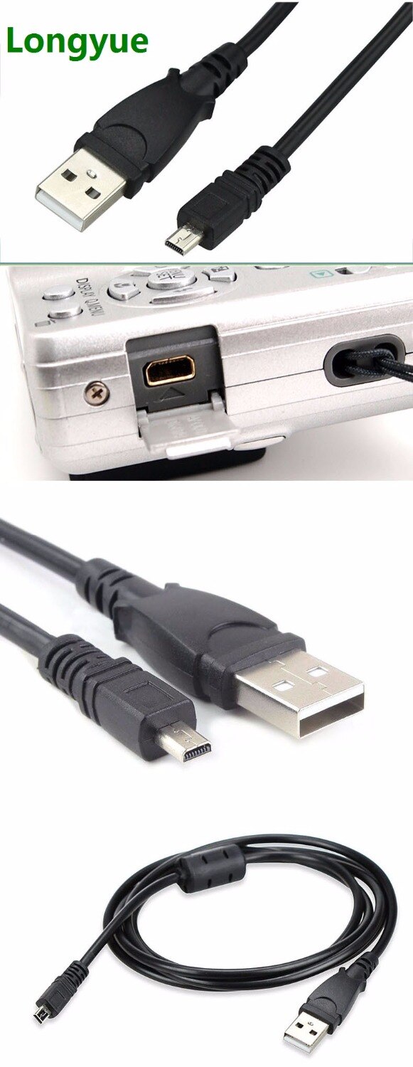 Cable USB de transferencia de datos/fotos para cámara Nikon D5100 / CoolPix 2100/2200/3100-1,2 m, 1,5 m, UC-E6