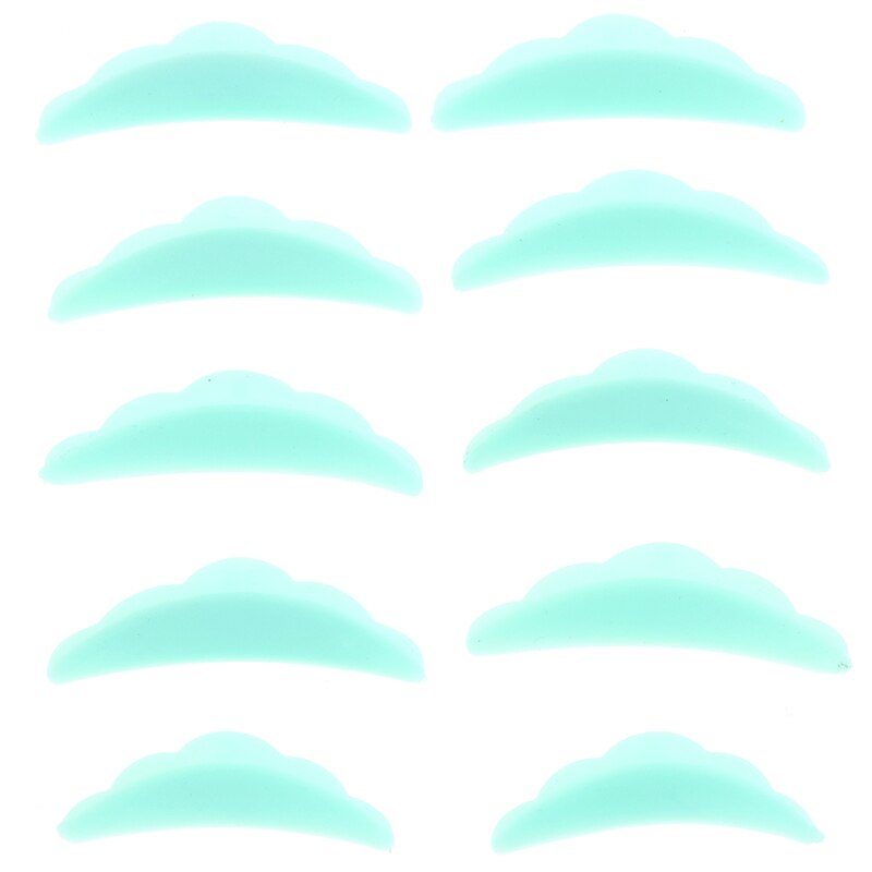 5Pairs Lash Lift Shields (XS S M L XL) Silicone Pads Eyelash Perm Rods Curlers: green