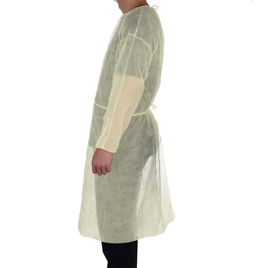 10/40Stck Einweg Schutz Isolation Kleidung Anti-Spucken Und Anti-Öl Fleck Nursi Pflege Kleid Anti-nebel Pflege Anzug