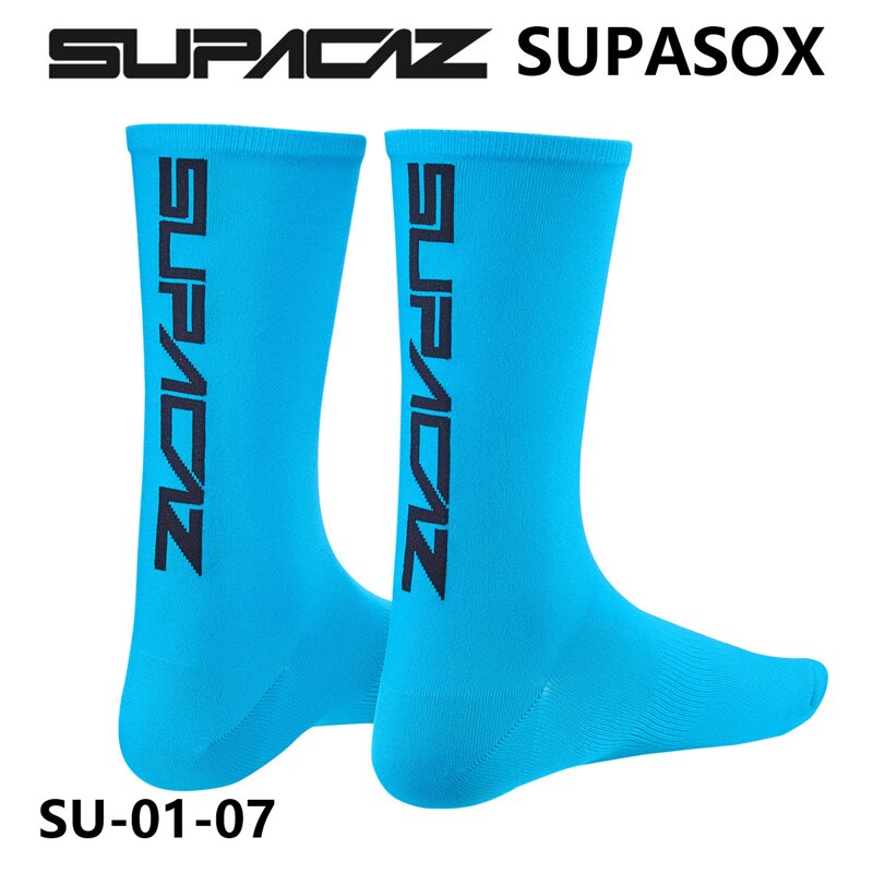 SUPACAZ-SUPASOX skarpety oddychające Outdoor Sport kolarstwo skarpety do jazdy bieganie wspinaczka Camping skarpetki koszykarskie: blue