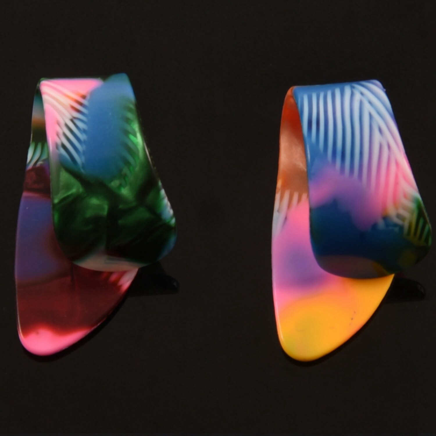 2 stuks vinger-duim plectrums in verschillende kleuren & 4 stuks siliconen gitaar duim vinger plectrum beschermer (grijs m)