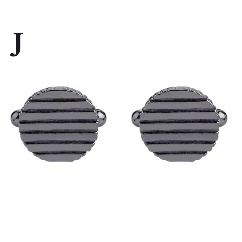 1 paar hoogwaardige Sieraden Unisex Wit Paars Emaille Crystal Manchetknopen Wedding Party Manchetknopen Franse shirt Manchet Knoppen: J