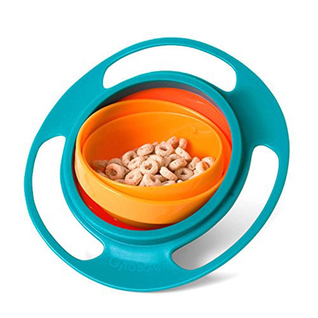 Plato giratorio de 360 grados para bebé, plato OVNI a prueba de derrames, juguete de Comida Infantil