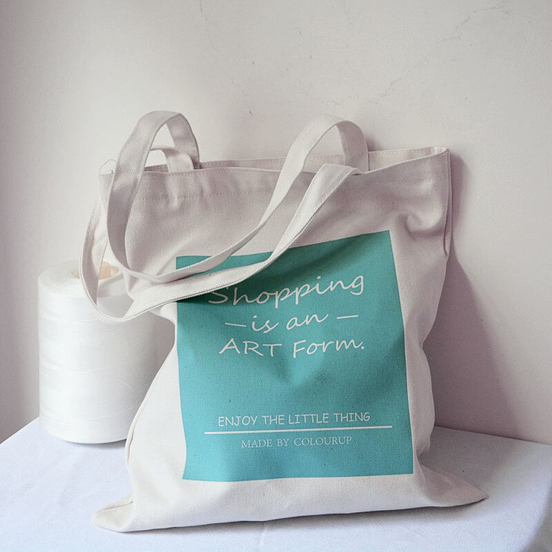 Women's Canvas Bag Large Capacity Woman Fabric Cloth Tote Shopping Bag Ladies Shopper Shouder Bags Handbags Casual Beach Bag