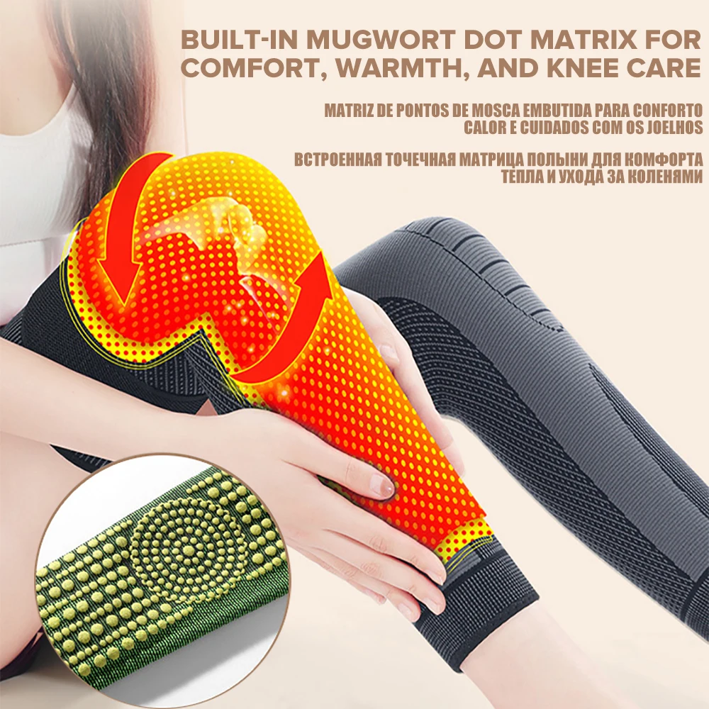 1 par de rodilleras de soporte de rodilla de fitness alargadas vendaje Rodilleras de compresión deportiva de nailon elástico para baloncesto para correr baloncesto rodillas cálidas