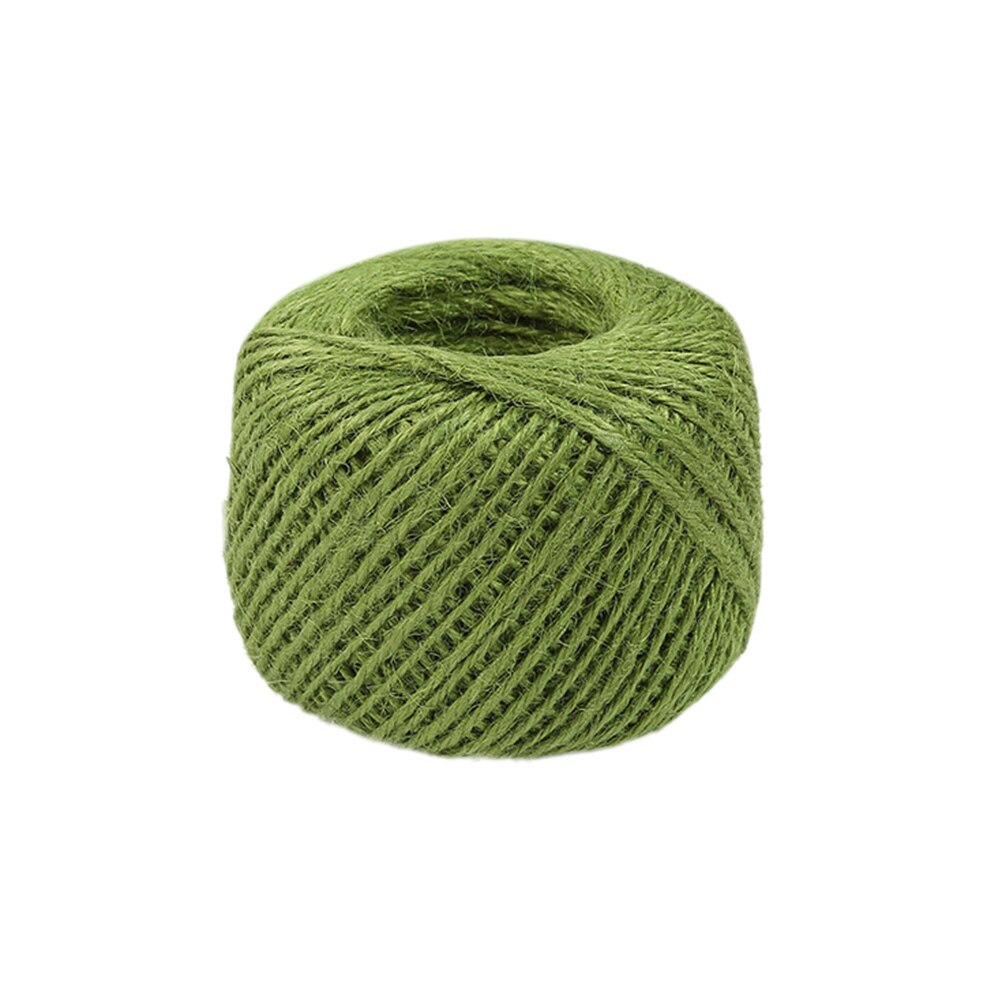 50 m 1 st naturlig jute diy flätad sladd biologiskt nedbrytbar snöre jultillbehör bröllopsdekoration hantverk 2 förpackningar: Armégrön