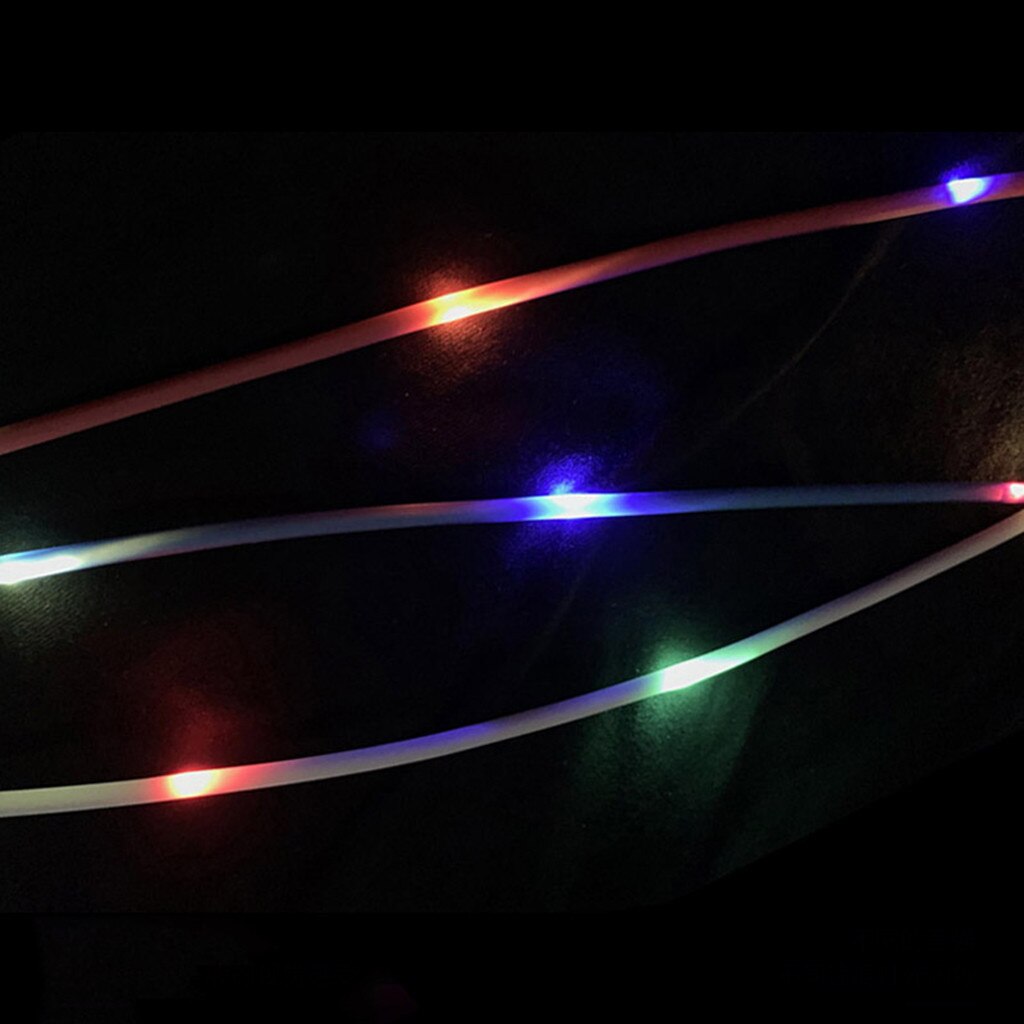 1M Type-c Lighting Cable Line with LED Flowing Smart Charging with Data Sync