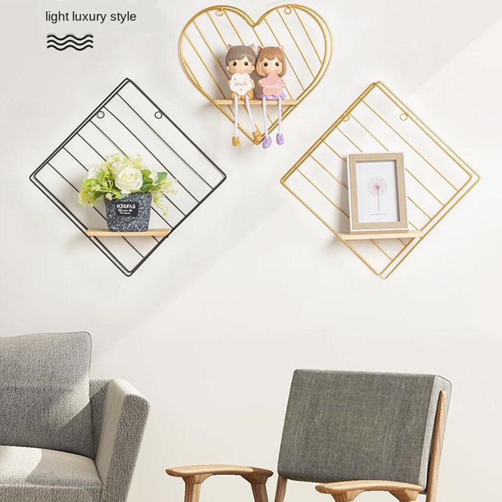 Modern Wall Shelves Shelf Rack Floating Mounted Storage Display Home Decoration