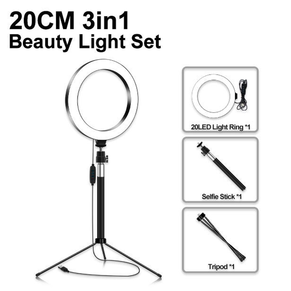 リングライトledライトリングライト三脚スタンドライトselfieリングligth写真ライブビデオ写真照明