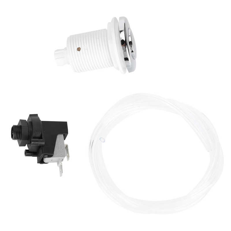 AC 250V Stainless Steel Air Button Switch Spa Pool On Off Push Pneumatic Switch Bath Spa Tubing Kits For Home Tools