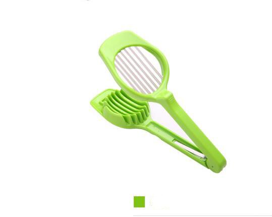 Kitchen Stainless Steel Cooking Tool Egg Mushroom Fruit Slicer with Long Handle Kitchen Gadgets Kitchen Product: green