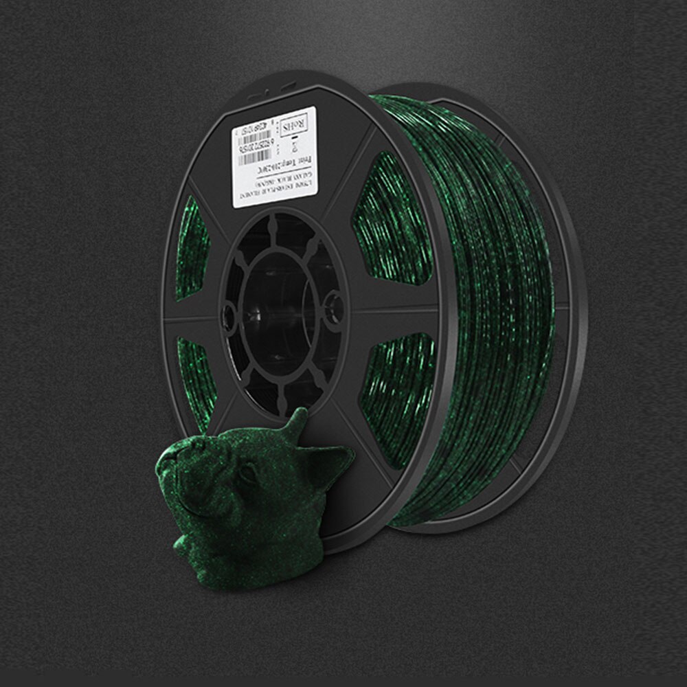 PLA Luminous-Rainbow eStars-PLA Filament 1.75mm Glow in the Dark Pla 1KG Spool Luminous 3D Printing Filament for 3D Printer: Starry sky black