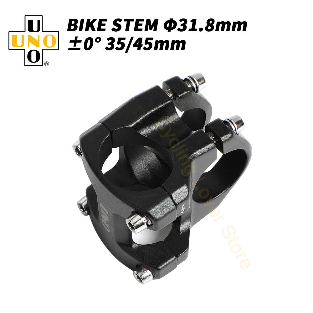 UNO Fahrrad Lenker Vorbau 0 Grad MTB Energie 31,8mm Mountainbike Stengel 35/45mm Ultraleicht Kalloy UNO fahrrad Stück