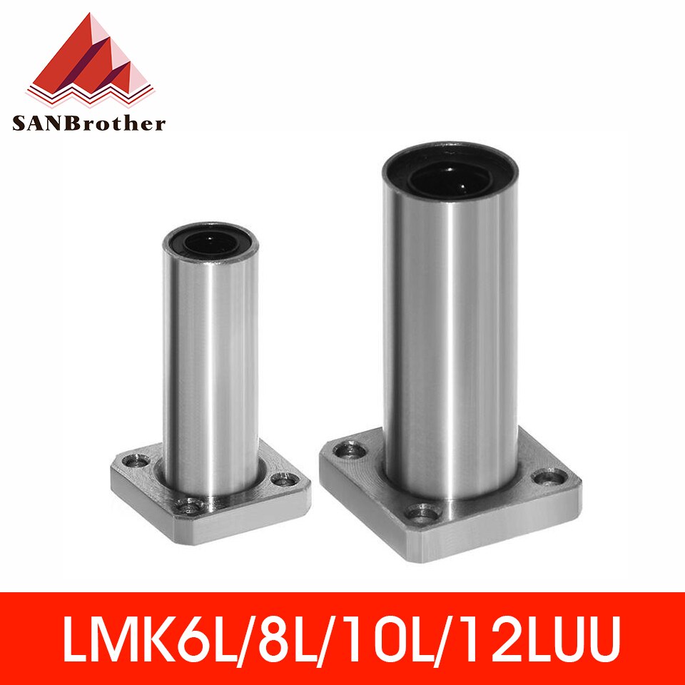 Lmk 8 luu lmk 10 luu lmk 12 luu vierkantflansch-linearbuchse mit kugellager, cnc-teile für 3d drucker,  um2+ 2 heizbetten