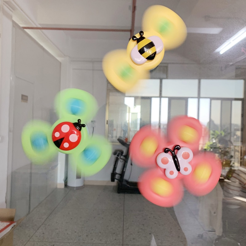 Neue Lustige freundlicher Spielzeug Nette Karikatur Insekten Saugnapf Spinner Spielzeug Schlecht Spielzeug Für freundlicher Baby Rassel Spielzeug Dreh oben