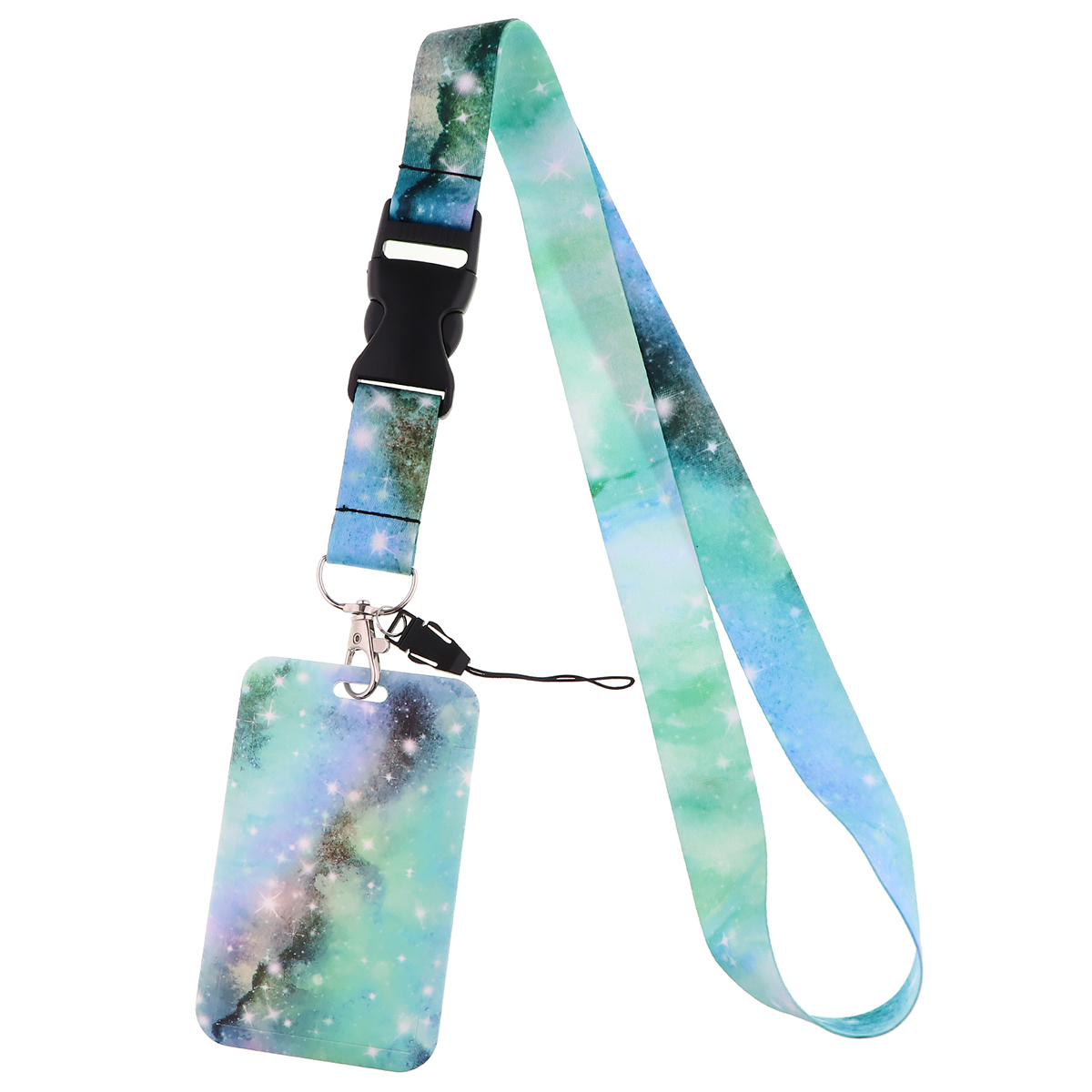 CB1028 Smycze Starry Sky do kluczy Smycz na szyję Smycz na kartę ID Uchwyt na klucze Siłownia Uchwyt na identyfikator DIY Wiszący sznur Art Key Chain