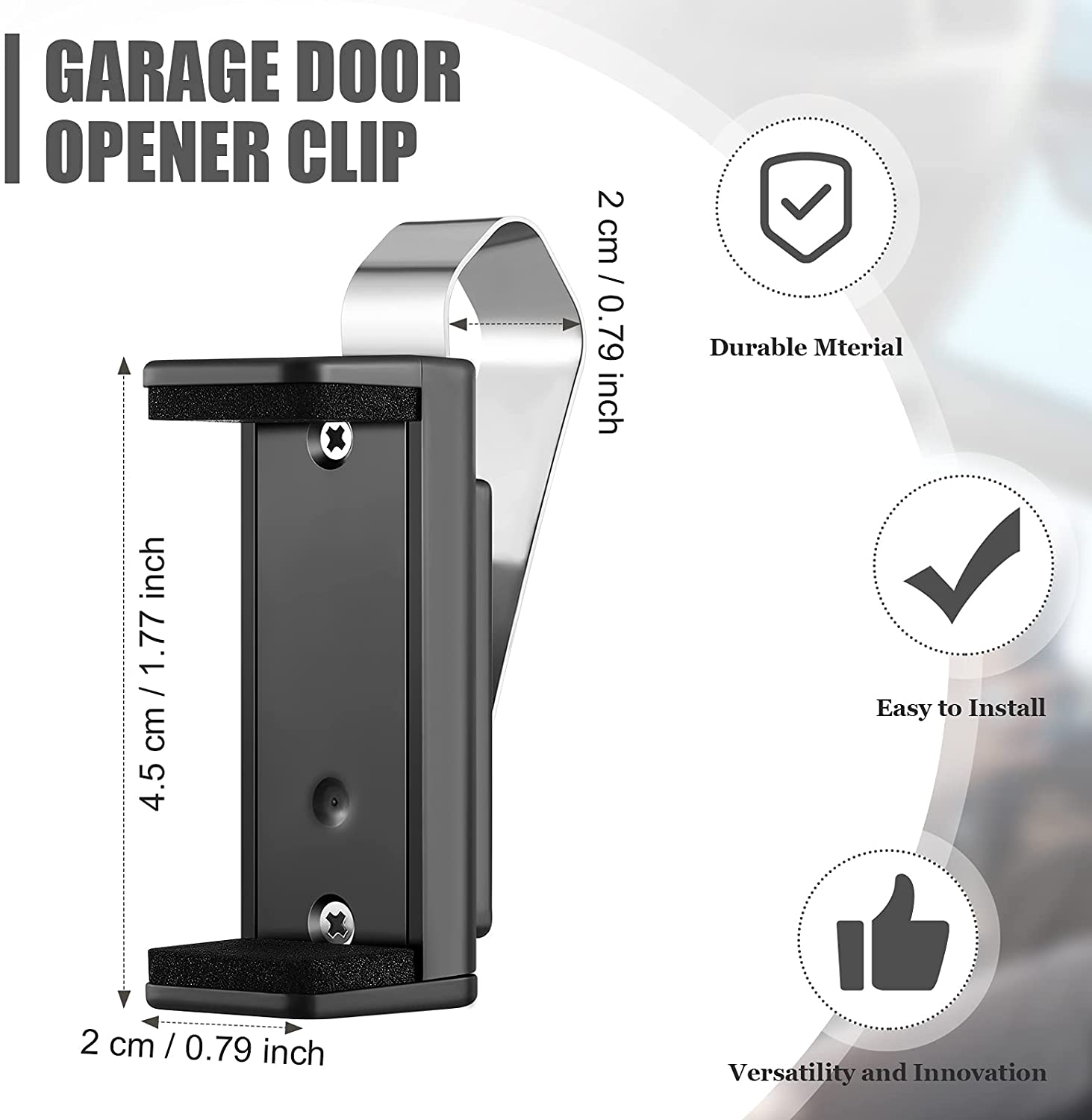 2 Stuks Verstelbare Auto Zonneklep Clip Houder Garagedeur Opener Clip Voor Afstandsbedieningen Voor