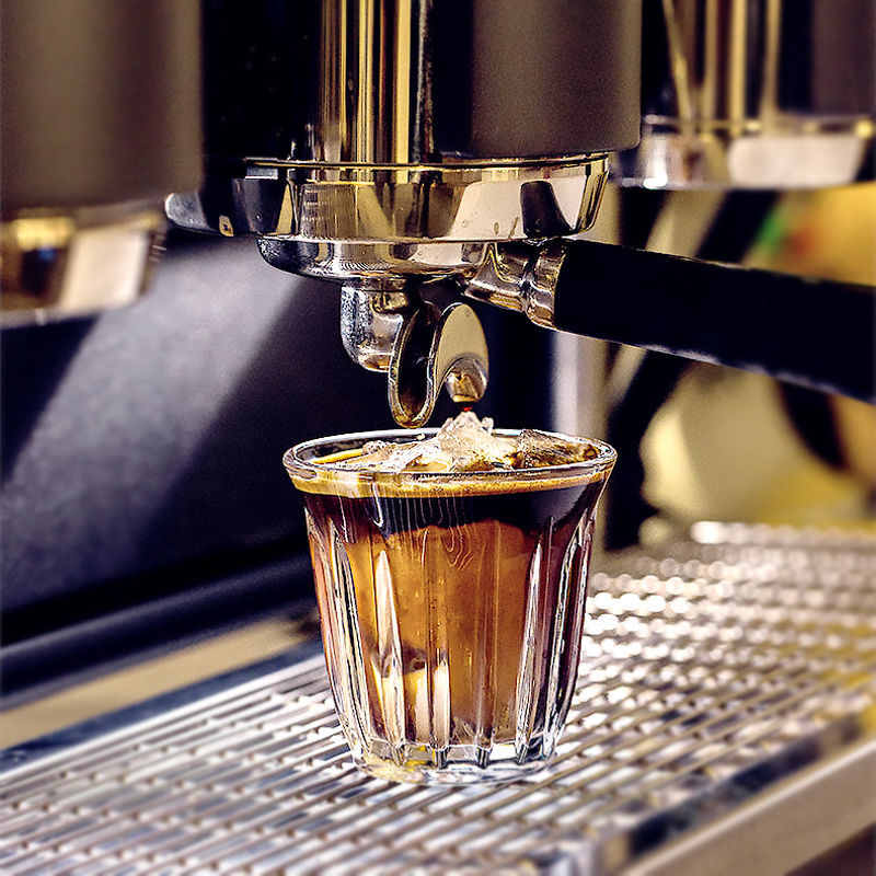 Vasos para beber taza de café helado americano Latte, vaso clásico Vintage de extracto frío para leche, jugo y vino