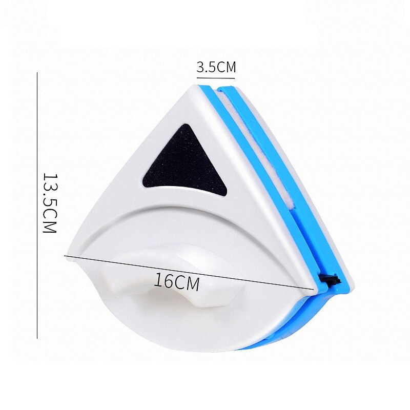 Home Magnetic Window Wiper Glass Cleaner Glass Cleaner Triangular Double Side Magnetic Brush Household Cleaning Tool