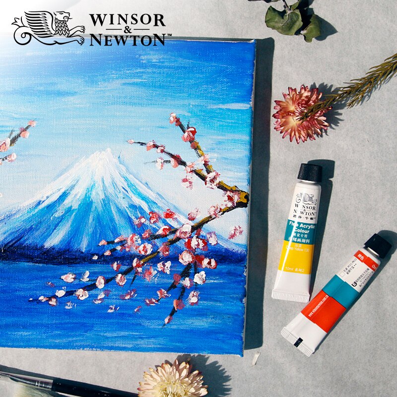 Winsor & Newton Aquarellen Acryl Olieverf Set 12/18/24/36 Kleuren 10Ml Tube Rijke Pigmenten Blijvende Voor Beginners Student