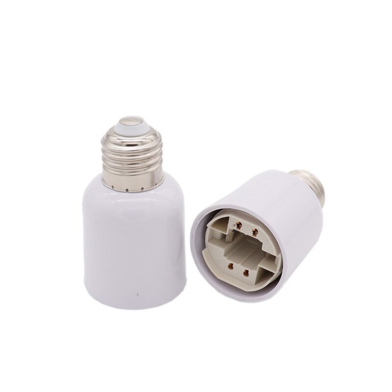 G24 Om E27 Materiaal Vuurvast Witte Led Light Bulb Lamp Adapter Houder Socket G24 Male Naar E27 lampen Adapter