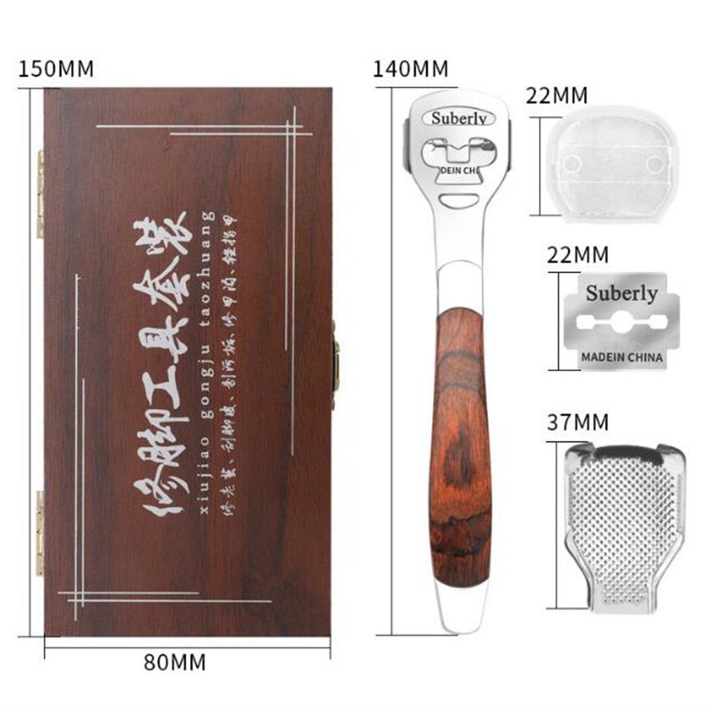 Foot Care Stainless Steel Cuticle Remover Dead Skin Removal Pedicure Skin Hard feet Shaver Pedicure Tools