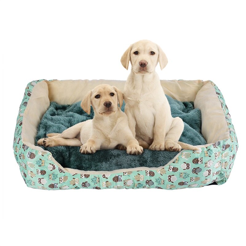 Pet Hond Kat Bed Pluche Bed Met Verwijderbare Pad Puppy Kitten Bed Kussen Mat Voor Alle Seizoenen Leuke Reizen Draagbare dierbenodigdheden