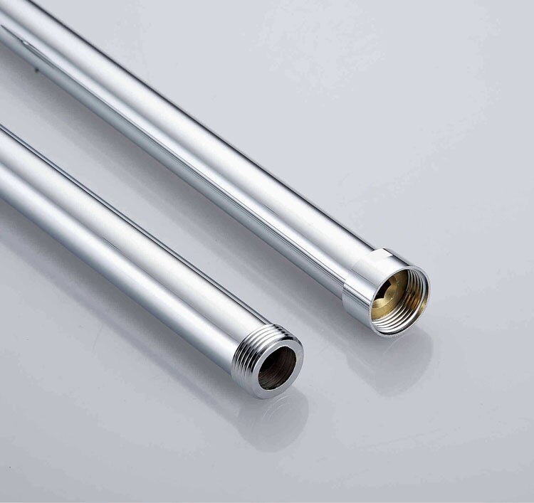 Brass Shower Tube Extend Pipe 30CM Extension Tube Bar,Heighten pipe sliding bar shower tube lengthen pipe bathroom accessorie