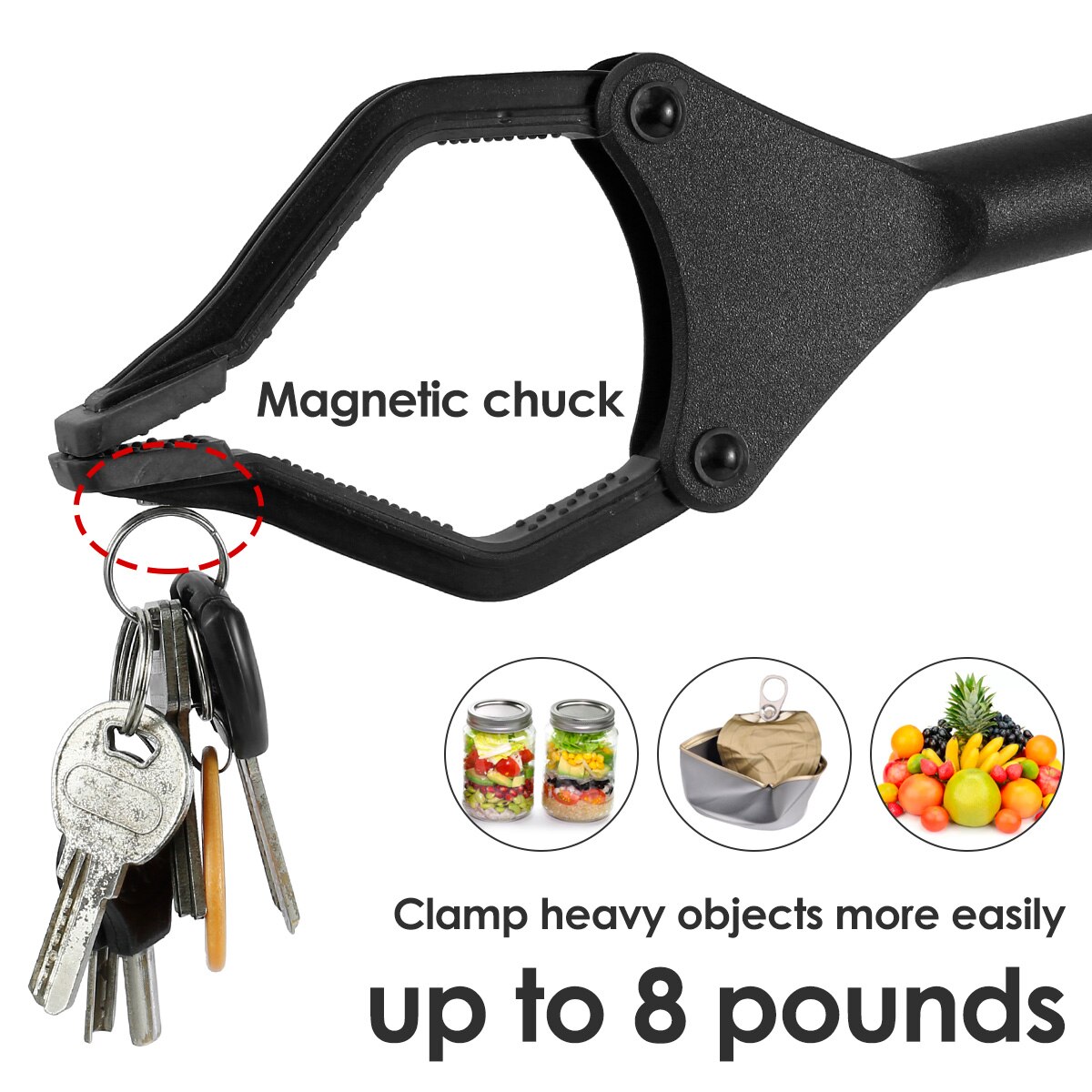 Litter Grabber Reacher Pickers Pick Up Tools Grabber Extender Grabbers Picker Collapsible Garbage Pick Up Tool with Magnetic Tip
