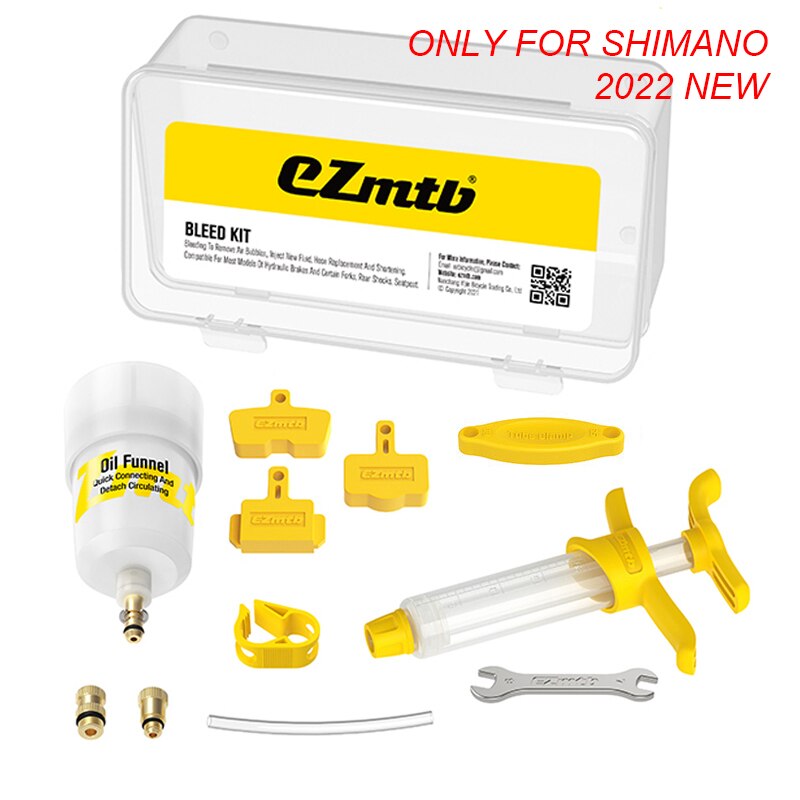 Kit de purge de frein pour vélo Shimano, Kit de purge de frein à disque hydraulique, bouchon d&#39;huile d&#39;entonnoir, outil de réparation de vélo de route et de vtt: Standard with Box