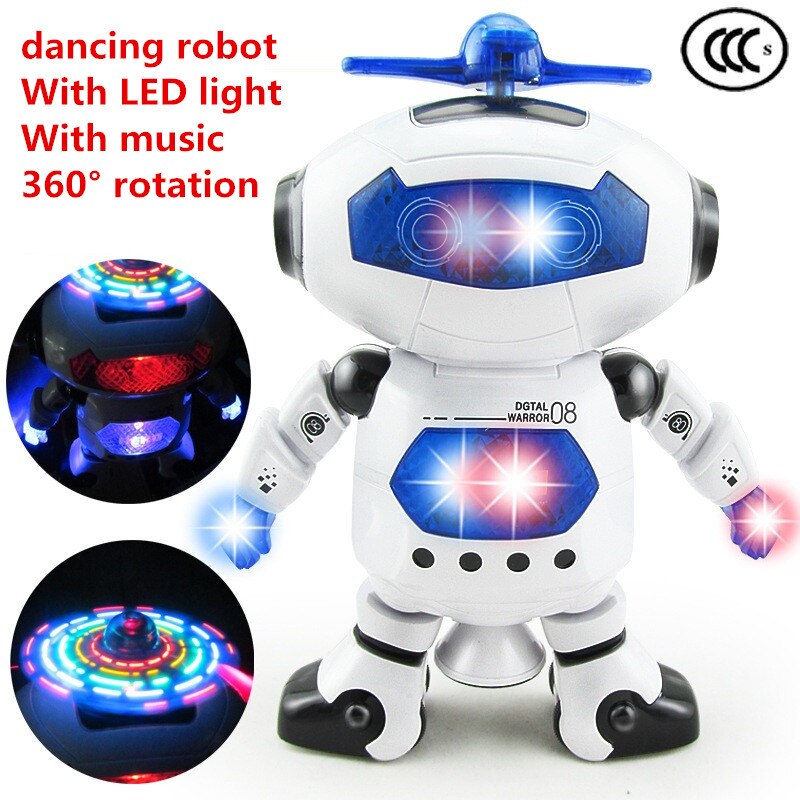 Robot Speelgoed 360 ° Rotatie Smart Robot Kinderen Interactief Speelgoed Met Muziek Led Licht Jongen Meisje
