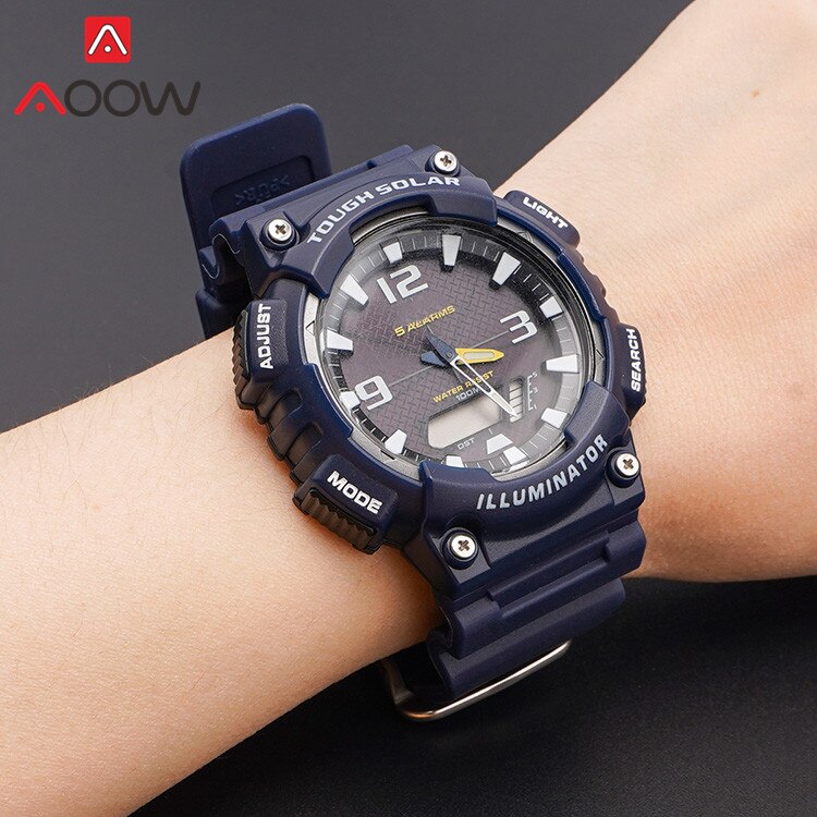Resin Strap Bezel for Casio AQ-S810W AQS810 Sport Waterproof Men Replacement Bracelet Watch Band Protective Case Transparent