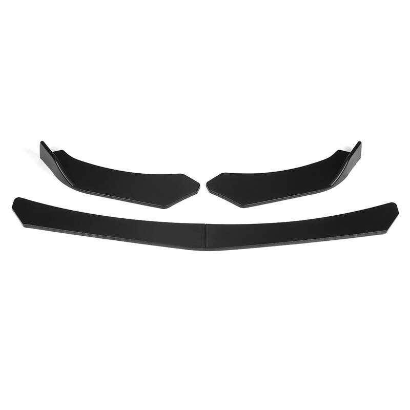 Glanzend Zwart Voorbumper Lip Onder Panel Universele Bumper Schop Lip Spoiler Protector Guard Body Kit Trim