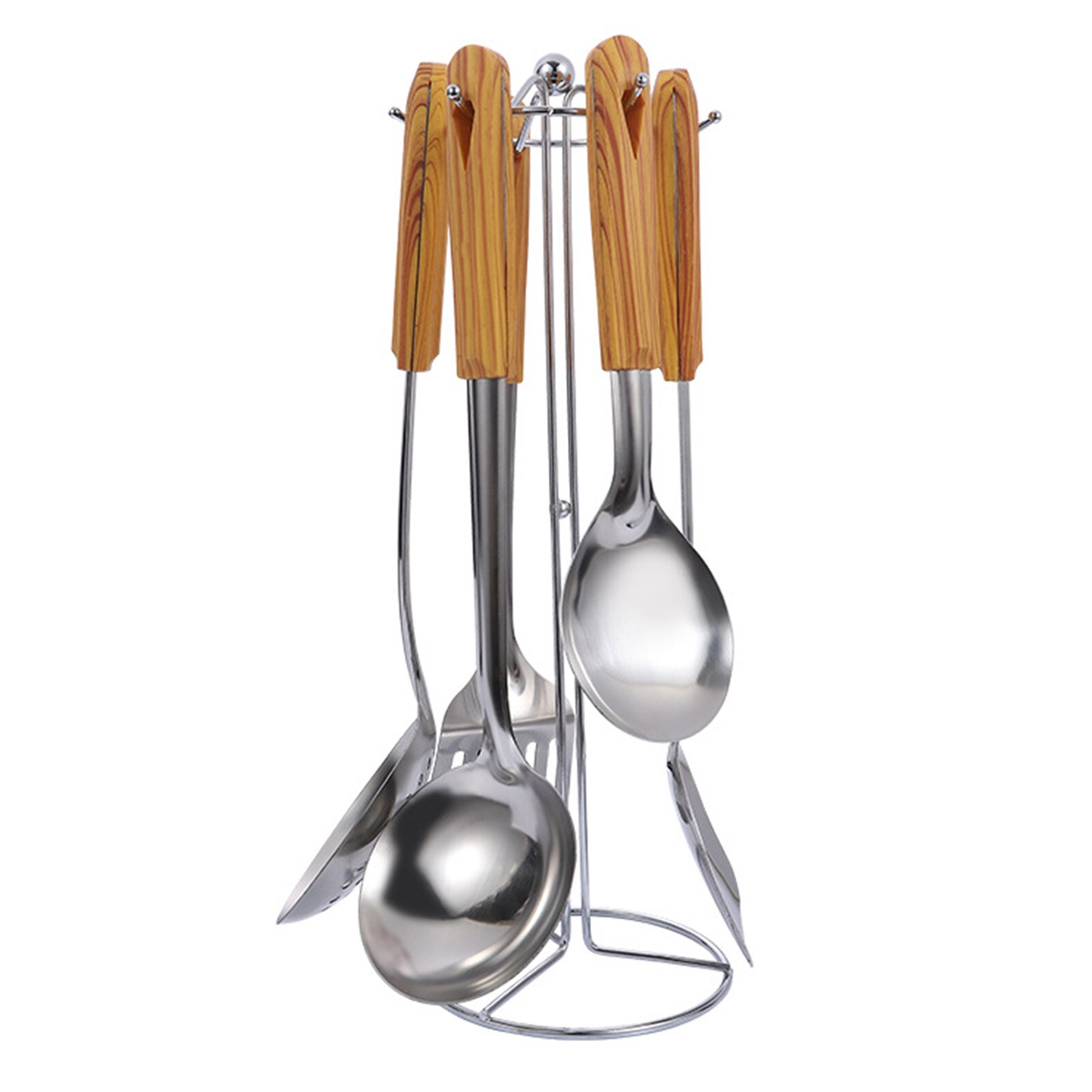 Cooking Tool Stainless Steel With Storage Rack 6Pcs/Set Tools Accessories Kitchenware Cooking Tool Set