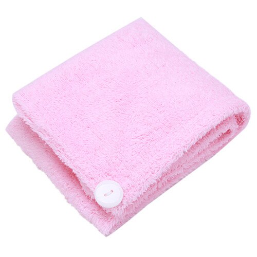 Magische haardrooghanddoek effen kleur universeel goedkoop snel drogend microvezel badkapje muts handdoeken  gi679579: Roze