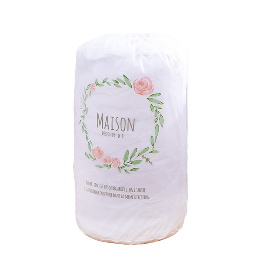 Funda cilíndrica para almohada, manta con cordón, bolsa de polvo, contenedor, bolsa de almacenamiento de ropa portátil organizador de guardarropa: Wreath