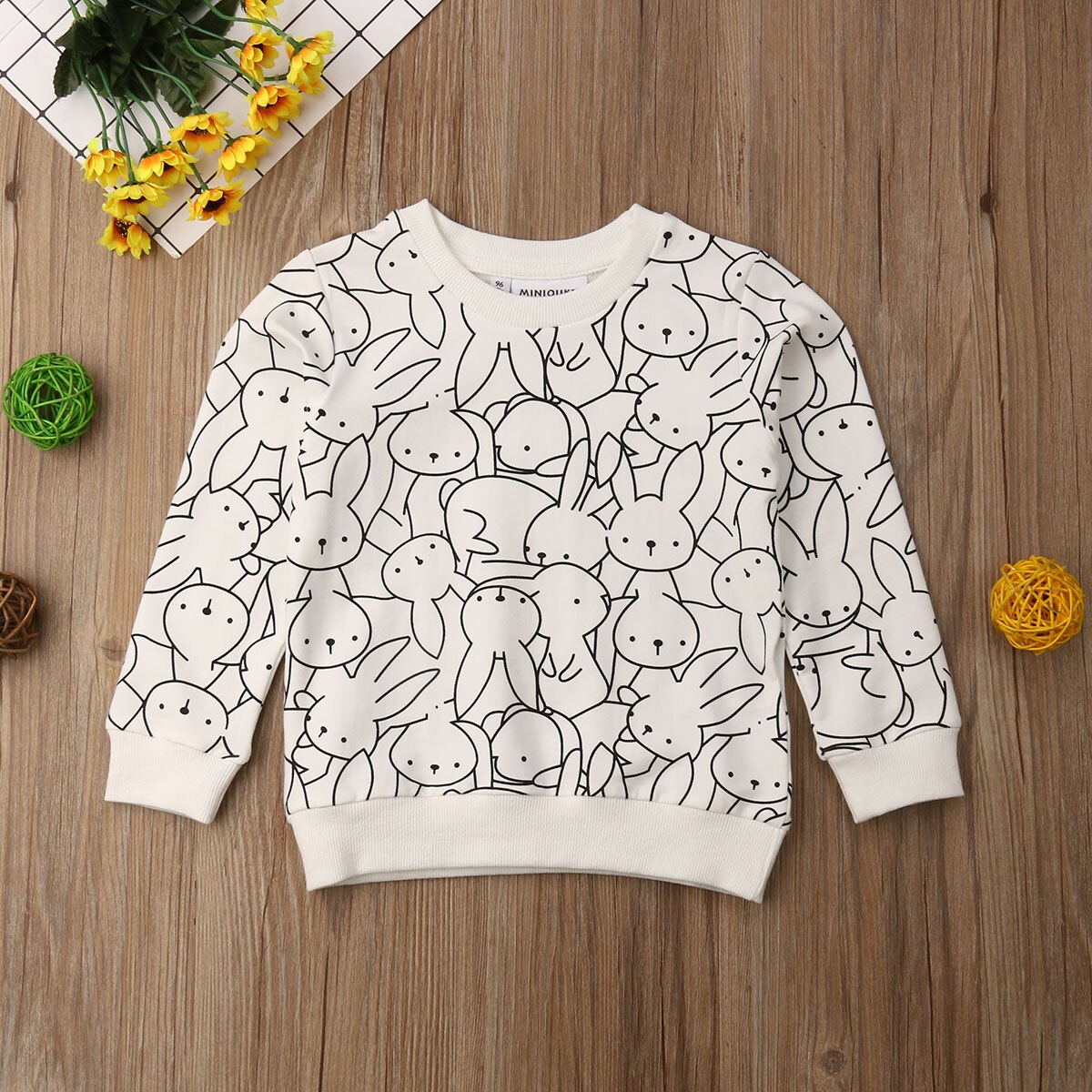 Lente Pasen Kids Baby Meisje Jongen Bunny Lange Mouwen Luipaard Print T-shirt Sweatshirts Jas Jas Herfst Kleding