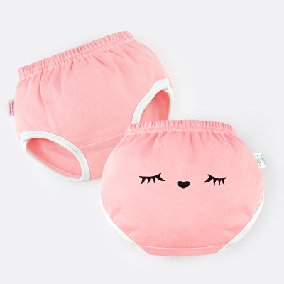 4 Kleuren Baby Baby Ondergoed Kinderen 100% Katoen Dier Onderbroek Meisjes Slipje Pasgeboren Jongens Zomer Shorts Baby Baby Slips: 2 pcs Pink / 90