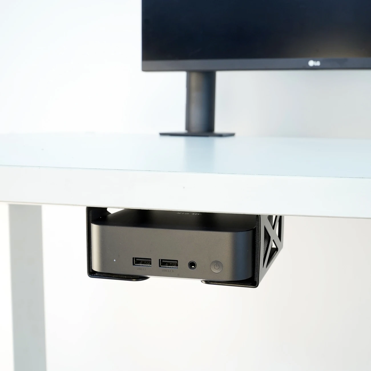 Under Desk Laptop/Mini PC Storage Mount,CPU Holder,Compatible with Dell OptiPlex,Macbook,Mac Mini and More