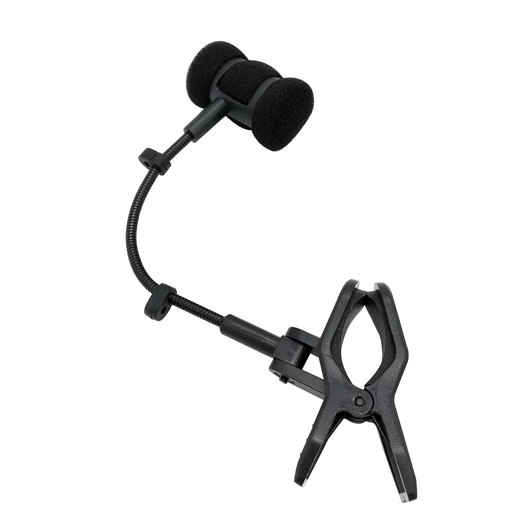 Flute Microphone Brackets Mic Clip on Flute Oboe Piccolo Hulusi erhu Xiao Drum Musical Instrument Rack Mount Shell only NO Cable